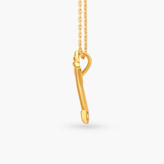 Divine Lord Ganesha Gold Pendant 2