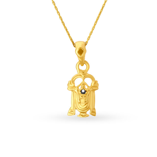 Lord Balaji Religious Gold Pendant