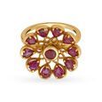 Luxurious Floral Ruby Ring,,hi-res 2