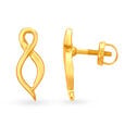 Artistic Infinity Gold Pendant and Earrings Set,,hi-res 4