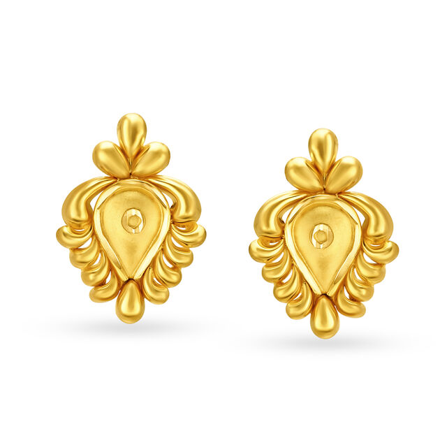 Tear Drop Gold Necklace Set,,hi-res 3
