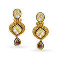 Pristine Floral Gold Necklace Set,,hi-res 3