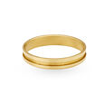 Classic 22 Karat Yellow Gold Ridged Finger Ring,,hi-res 2