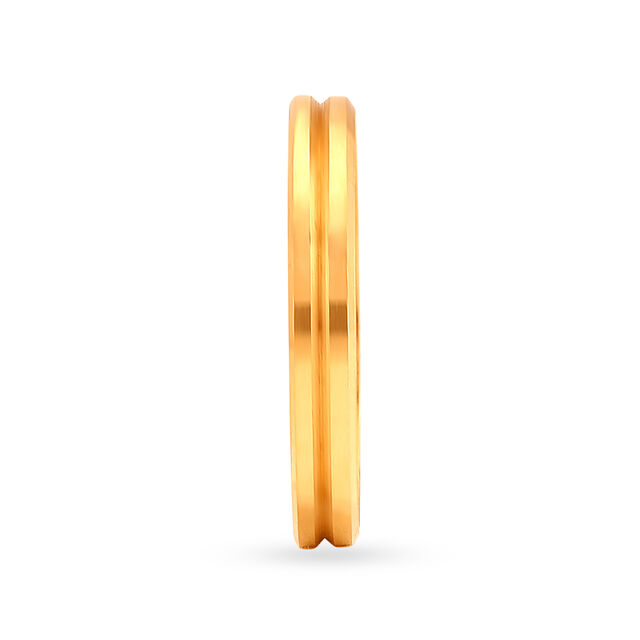 Sleek 22 Karat Yellow Gold Band Finger Ring,,hi-res