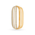 Glimmering Yellow Gold Embossed Bangle 2