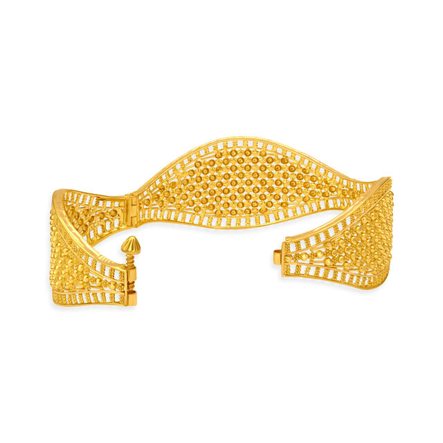 Broad Wave Form Bangle,,hi-res