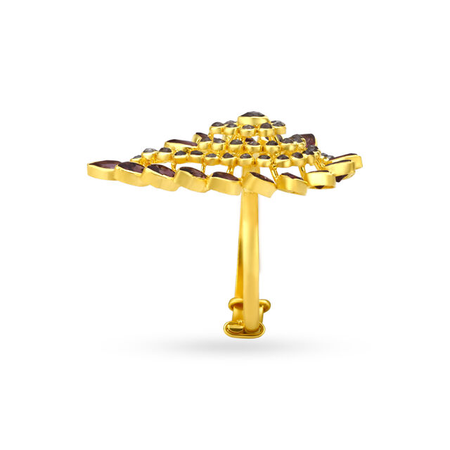 Spellbinding Cocktail Gold Finger Ring,,hi-res