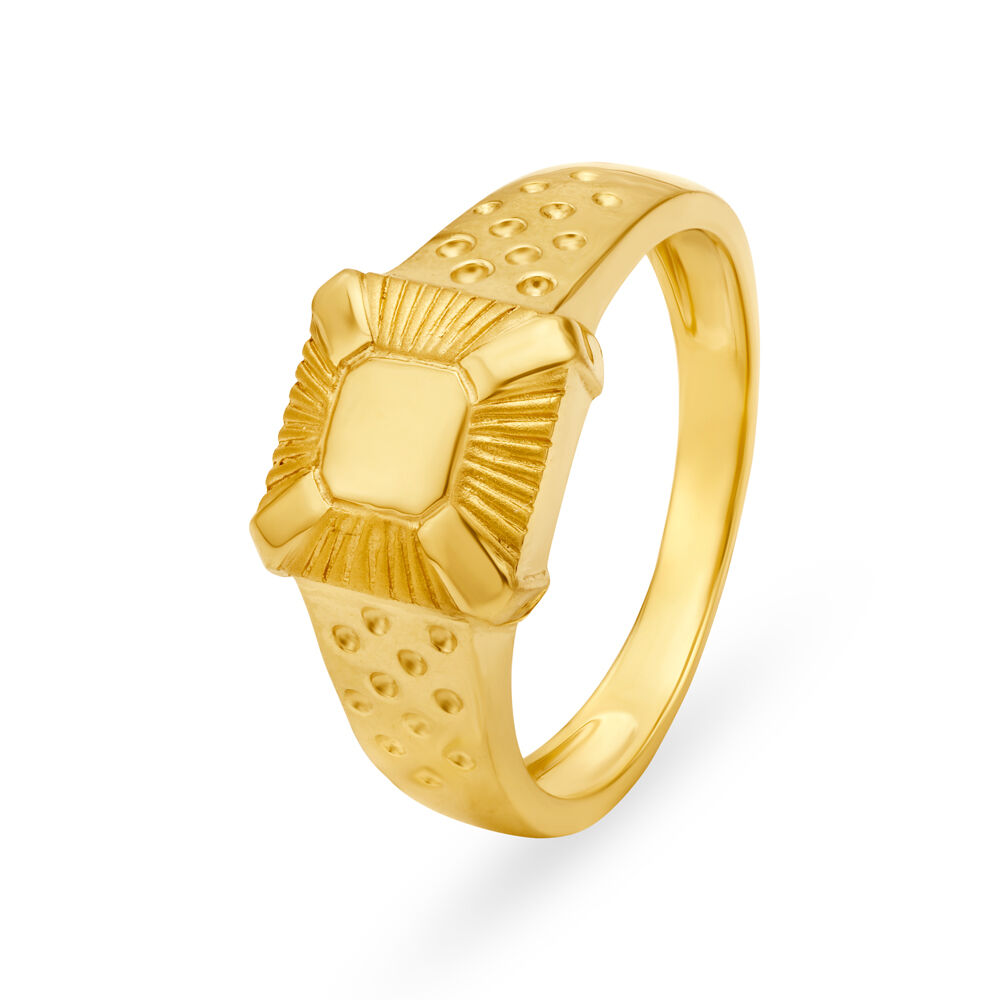 Buy Surreal Box Gold Ring for Men at Best Price Tanishq US