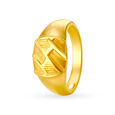 Lustrous 22 Karat Yellow Gold Finger Ring 