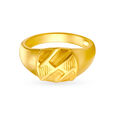 Lustrous 22 Karat Yellow Gold Finger Ring 2