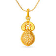 Yellow gold pendant 