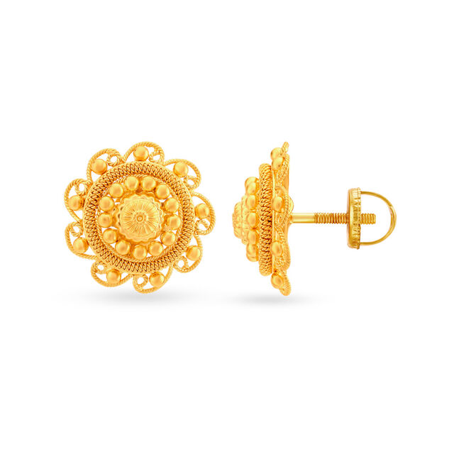Exquisite Rawa Work Stud Earrings 2