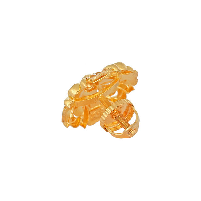 Wondrous Fancy Gold Stud Earrings 2
