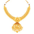 Whimsical 22 Karat Yellow Gold Carved Diorama Necklace And Earrings Set,,hi-res 2