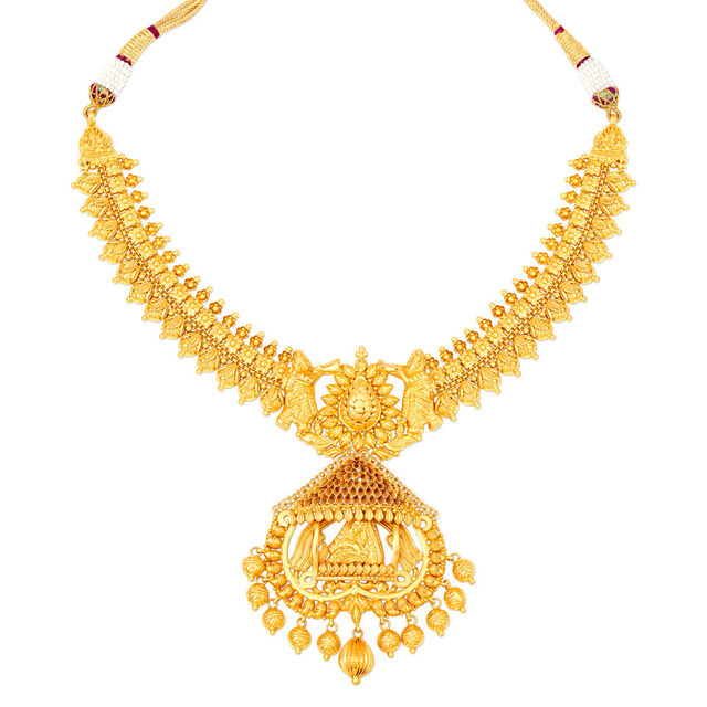 Whimsical 22 Karat Yellow Gold Carved Diorama Necklace And Earrings Set,,hi-res 2