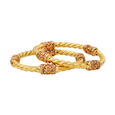 Magnificent 22 Karat Yellow Gold Carved Spiral Bangle,,hi-res 