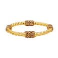 Magnificent 22 Karat Yellow Gold Carved Spiral Bangle,,hi-res 2