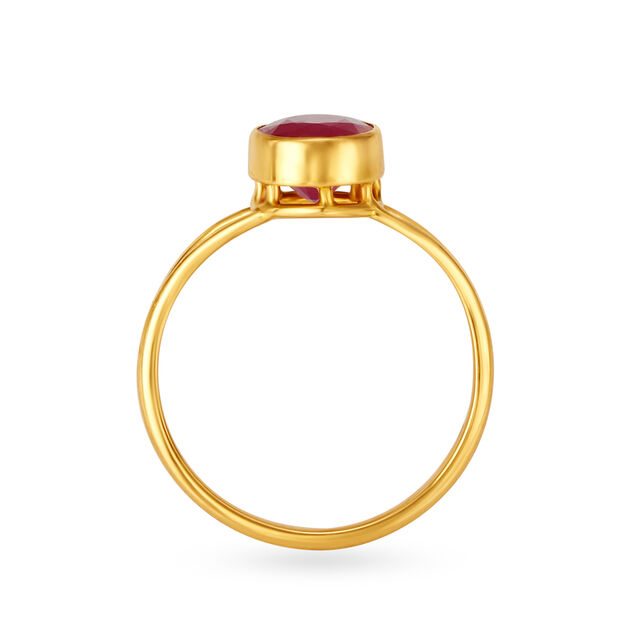 Magnificent 22 Karat Gold And Ruby Finger Ring,,hi-res 3