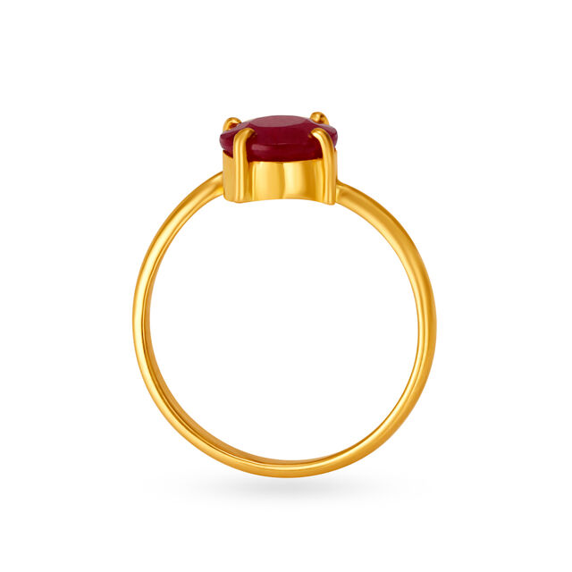 Sophisticated 22 Karat Gold And Ruby Finger Ring,,hi-res 3