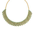 Lustrous Emerald Studded Gold Necklace,,hi-res 2