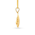 Artsy 22 Karat Yellow Gold Abstract Motif Pendant 2