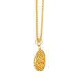 Exquisite Round Broad Gold Pendant 2