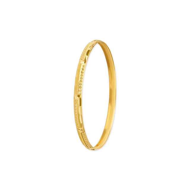 Timeless Detailed Gold Bangle 2