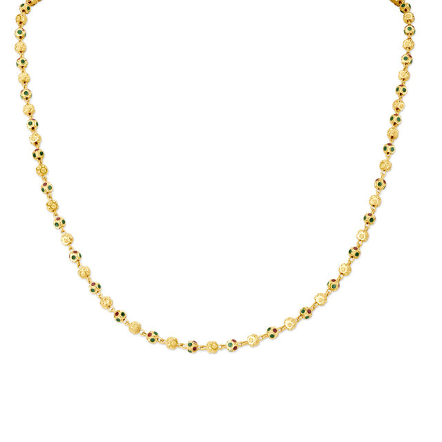 Vibrant Yellow Gold Ball Chain 