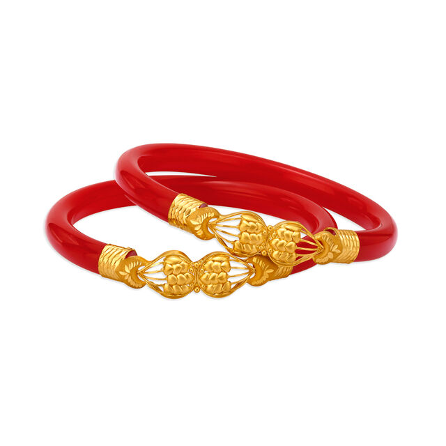 Traditional Gold Pola Bangles
