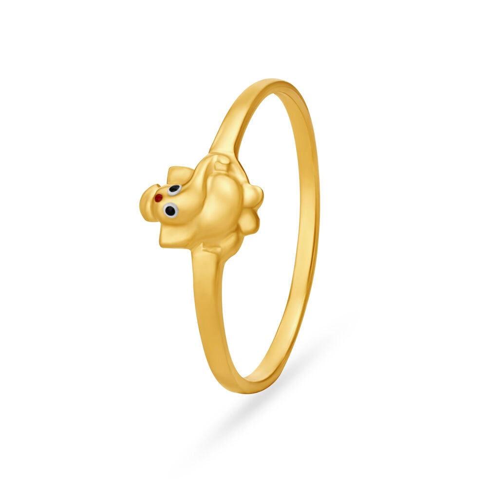 Buy Shree Ganesh Gold Finger Ring at Best Price Tanishq US