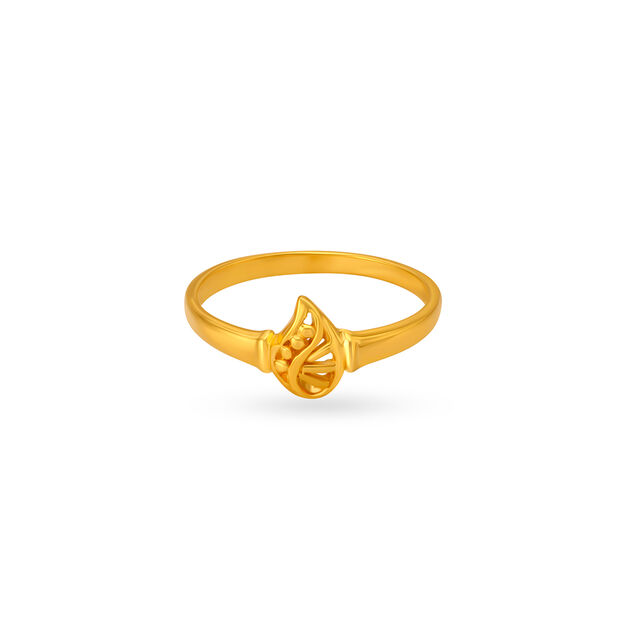 Dainty Leaf Ring for Kids
