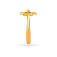 Colourful Floral Gold Finger Ring For Kids 3