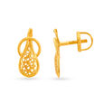Expressive 22 Karat Yellow Gold Drop Earrings,,hi-res 2