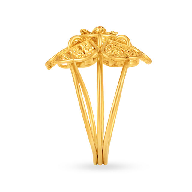 Enchanting Floral Gold Ring,,hi-res 4