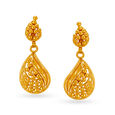 Luxurious 22 Karat Yellow Gold Paisley Drops,,hi-res 