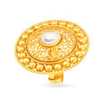 Timeless 22 Karat Yellow Gold Beaded Statement Ring,,hi-res 
