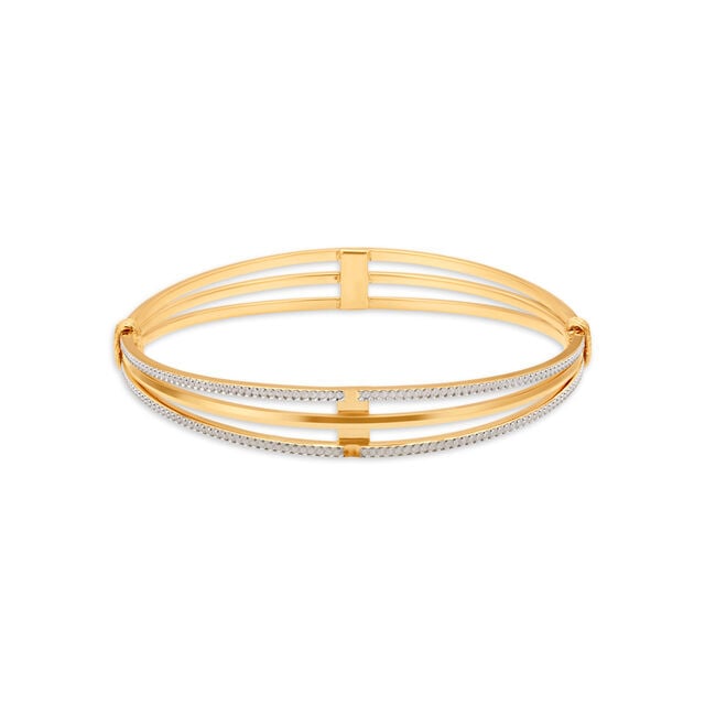 Gorgeous Yellow Gold Triple Band Bangles