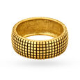 Enticing 22 Karat Yellow Gold Grid Pattern Finger Ring,,hi-res 2