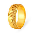 Burnished 22 Karat Yellow Gold Braided Finger Ring,,hi-res 