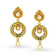 Leaf Inspired Verdant Gold Pendant and Earrings Set,,hi-res 2