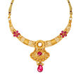 Grand Gold Necklace Set with Stones,,hi-res 2