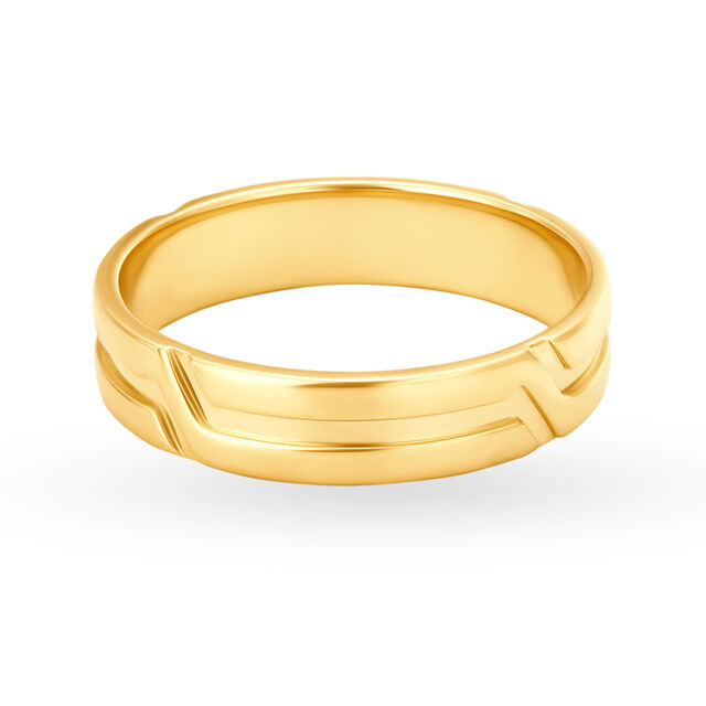 Impressive 22 Karat Yellow Gold Stacked Pattern Finger Ring,,hi-res 2