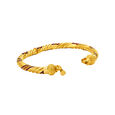 Vivacious 22 Karat Yellow Gold Enameled Twist Bangle,,hi-res 3