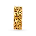 Quirky Alphabet Gold Finger Ring with a Black Antique Finish for Men 3