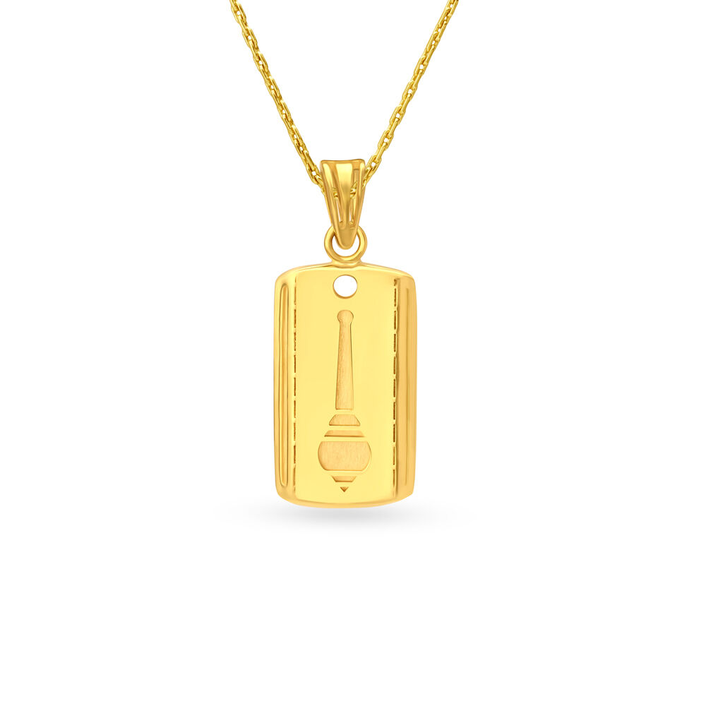 Gold pendant for mens tanishq price deals