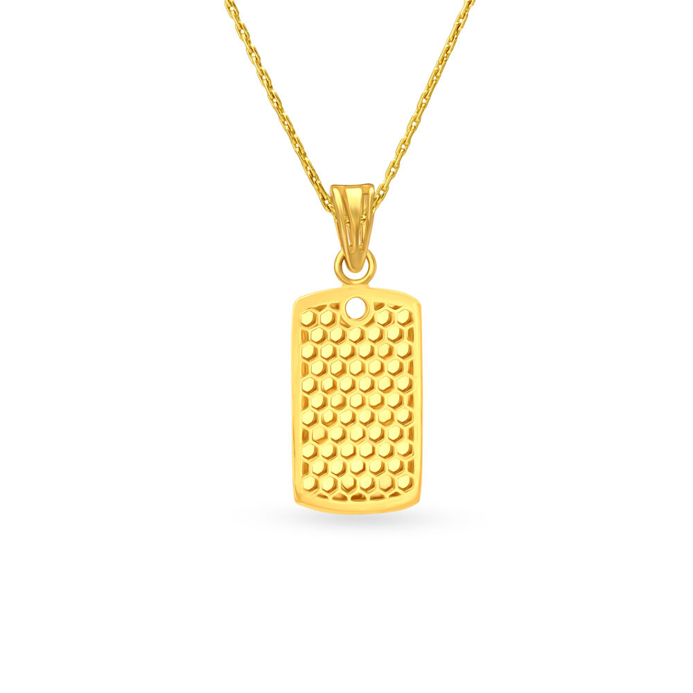 Buy Hanuman Engraved Men s Laser Cut Gold Pendant at Best Price Tanishq US