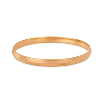 Three Strip Gold Kada For Men