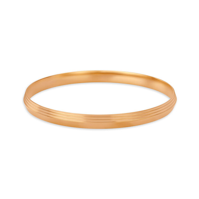 Three Strip Gold Kada For Men,,hi-res 