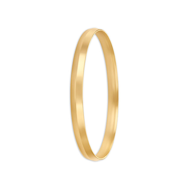 Chic Single Stripe Gold Kada For Men 2