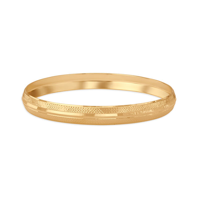 Bold Brilliant Gold Kada for men 